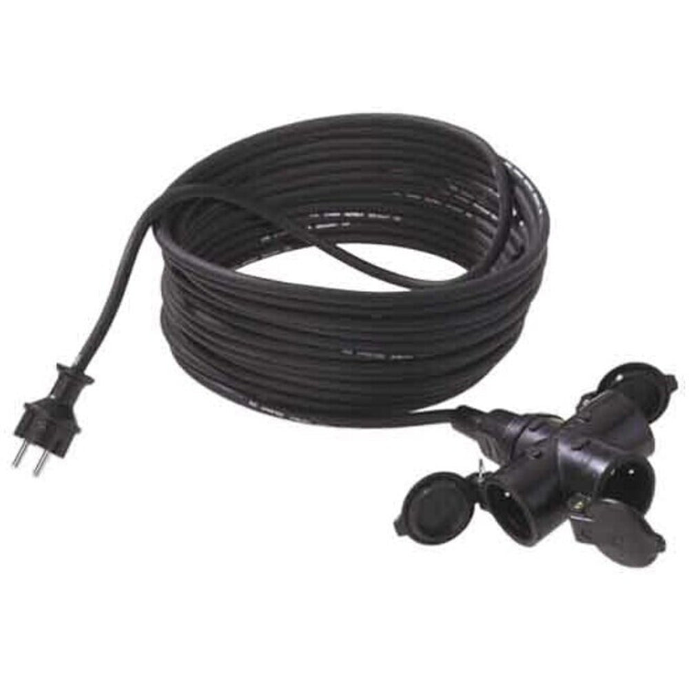 Bachmann 3-er Profi-Schutzkontakt-Verlängerungen für Handwerker und Heimwerker