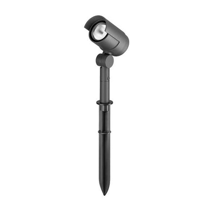 Brumberg Erdspießstrahler 65272103 anthrazit 15cm hoch schwenkbar IP65 mit 6W LED warmweiß 3000K und stabilem Erdspieß für gezielte Pflanzenbeleuchtung im Garten