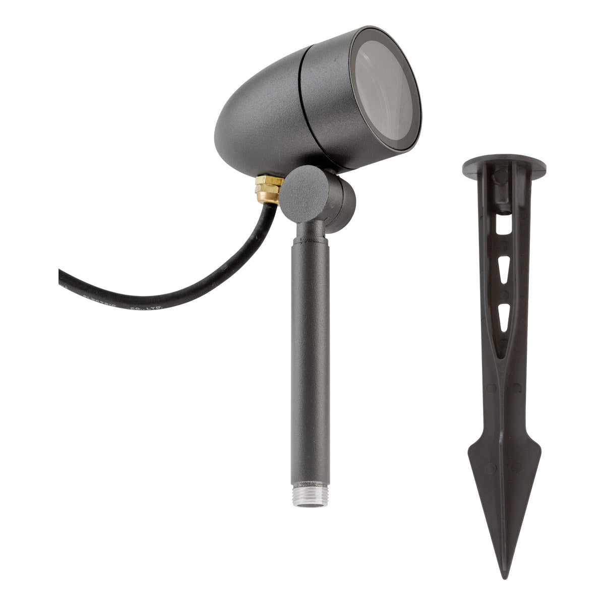 EVN Gartenlichterspot LC541511 wetterfester LED-Erdspießstrahler mit GU10-Fassung für stimmungsvolle Pflanzen- und Wegbeleuchtung im Außenbereich