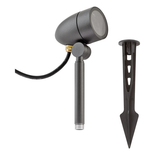EVN Gartenlichterspot LC541511 wetterfester LED-Erdspießstrahler mit GU10-Fassung für stimmungsvolle Pflanzen- und Wegbeleuchtung im Außenbereich