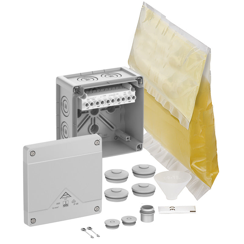 Spelsberg Abox Pro XT 6 wetterfeste Abzweigdose für Gartenbeleuchtung und Außeninstallationen