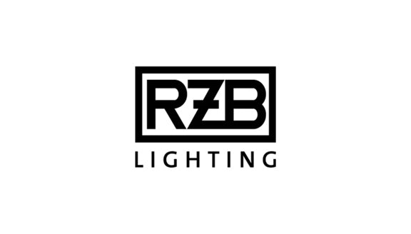 Schwarz-weißes Logo von RZB Lighting