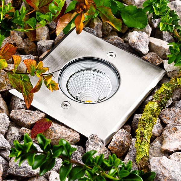 EVN Bodeneinbauleuchte PC67107402 edelstahl Ø11cm rund IP67 befahrbar bis 2000kg mit 7W LED warmweiß 3000K für dauerhafte Bodenbeleuchtung im Außenbereich