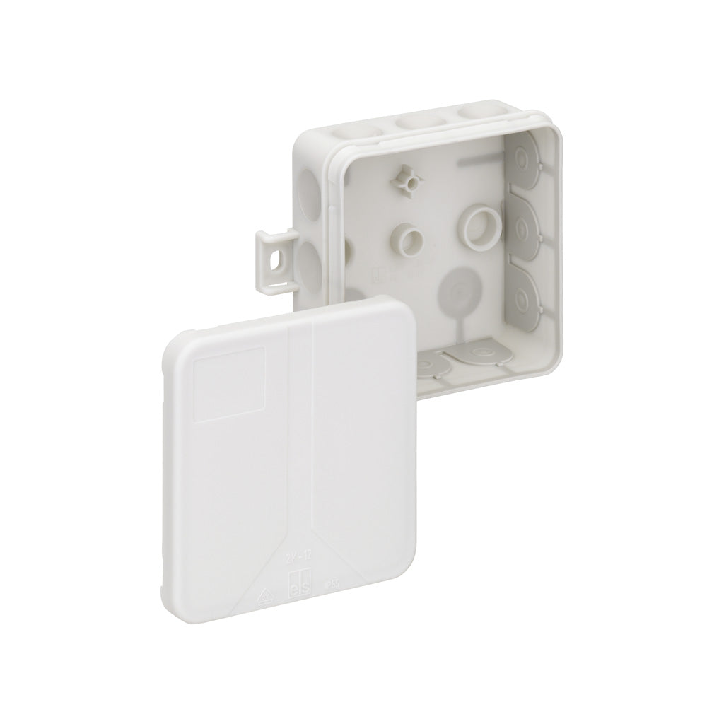 Spelsberg Abzweigdose 2K-12-L in grau, IP55 wetterfest, selbstdichtende Membranen, max. 2,5mm² Leiterquerschnitt, VDE-geprüft für Innenbereich