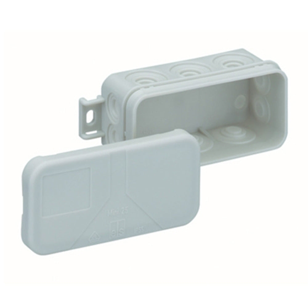 Spelsberg Abzweigdose Mini 25-L in grau, IP55 wetterfest, selbstdichtende Membranen, max. 2,5mm² Leiterquerschnitt, VDE-geprüft für Innenbereich