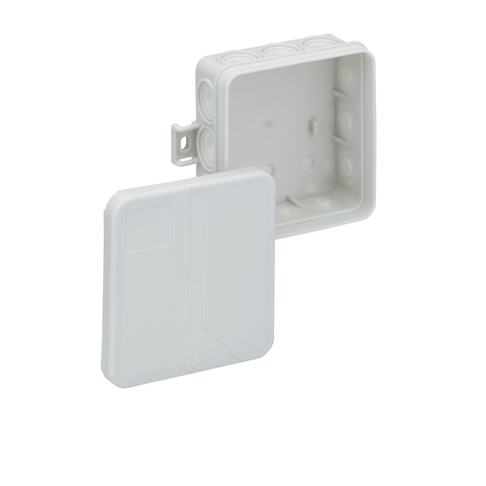 Spelsberg Abzweigdose i 12-L in grau, IP55 wetterfest, selbstdichtende Membranen, max. 2,5mm² Leiterquerschnitt, VDE-geprüft für Innenbereich