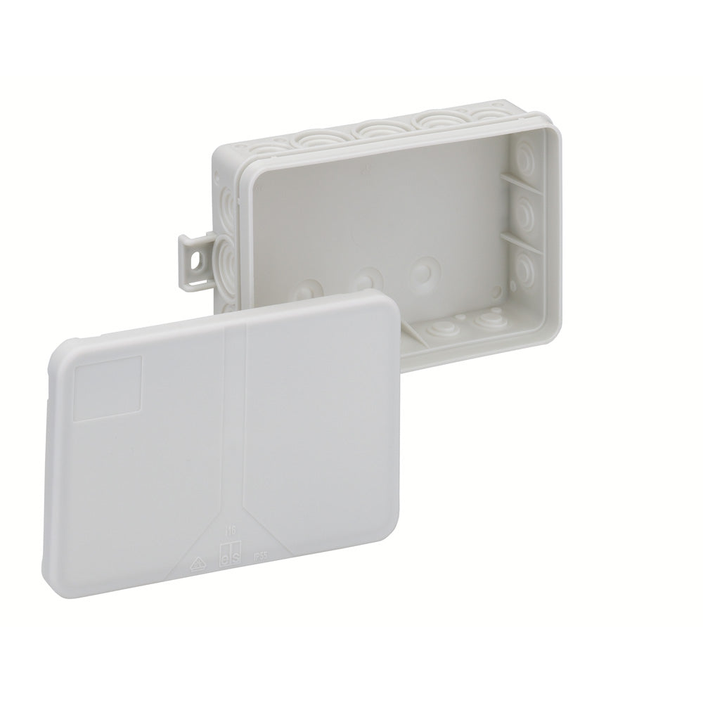 Spelsberg Abzweigdose i 16-L in grau, IP55 wetterfest, selbstdichtende Membranen, max. 2,5mm² Leiterquerschnitt, VDE-geprüft für Innenbereich